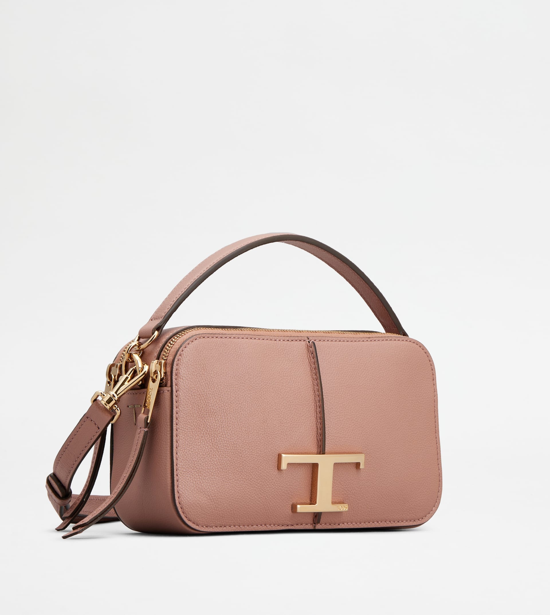 T TIMELESS CAMERA BAG IN LEATHER MINI - PINK - 2