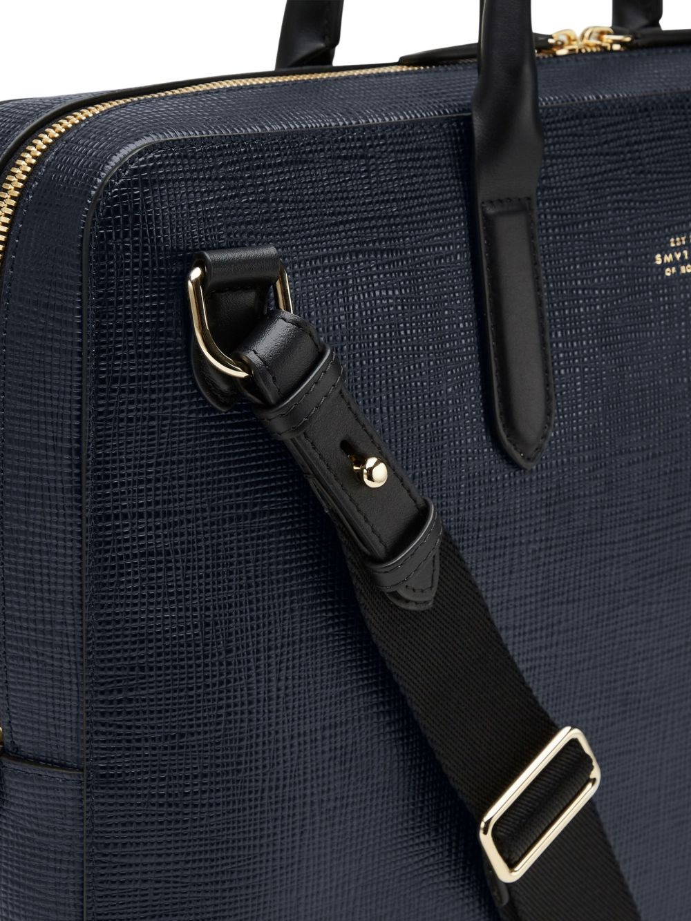 Panama textured-leather briefcase - 4