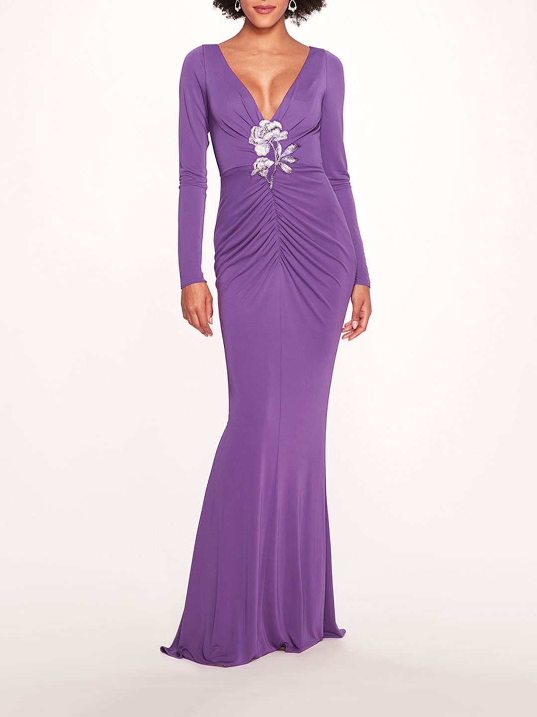 MATTE RUCHED GOWN - 1