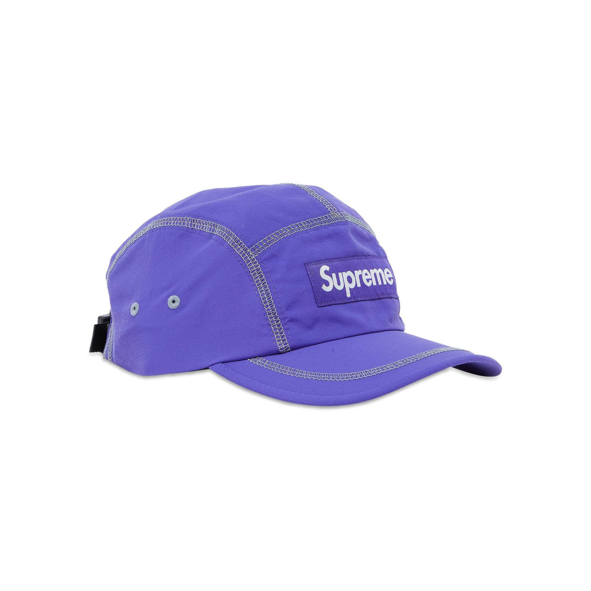 Supreme Reflective Stitch Camp Cap 'Purple' - 2