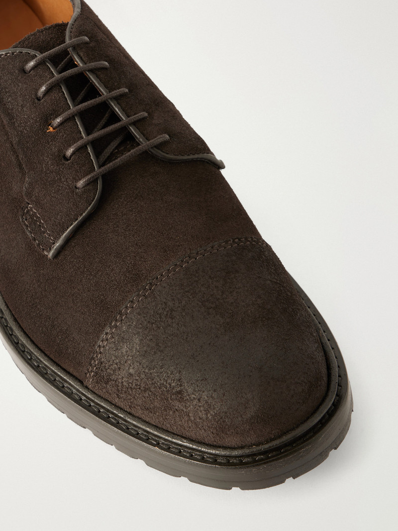Jeffrey Waxed-Suede Derby Shoes 5