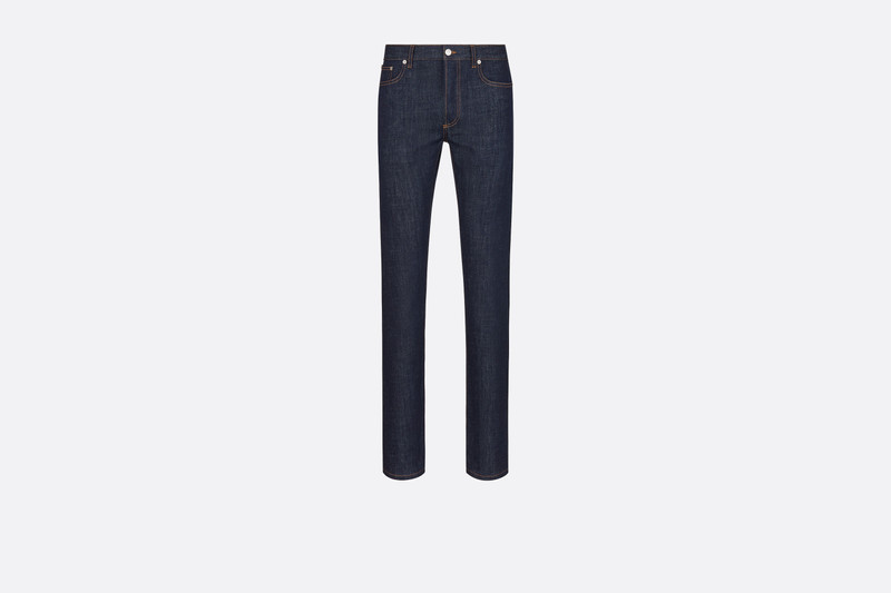 Long Slim-Fit Dior Oblique Jeans 1