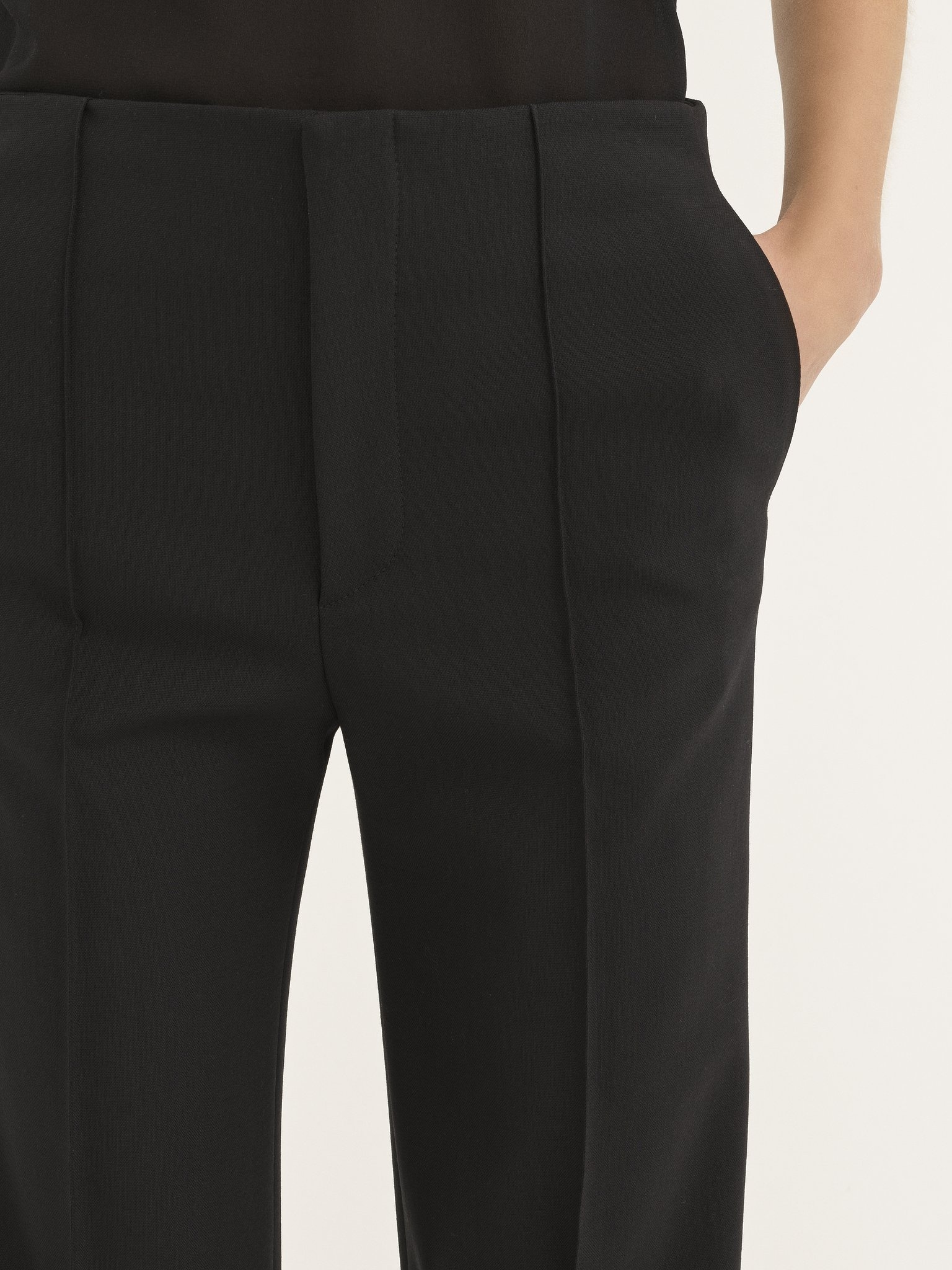 FLARE PANTS IN STRETCH WOOL - 6