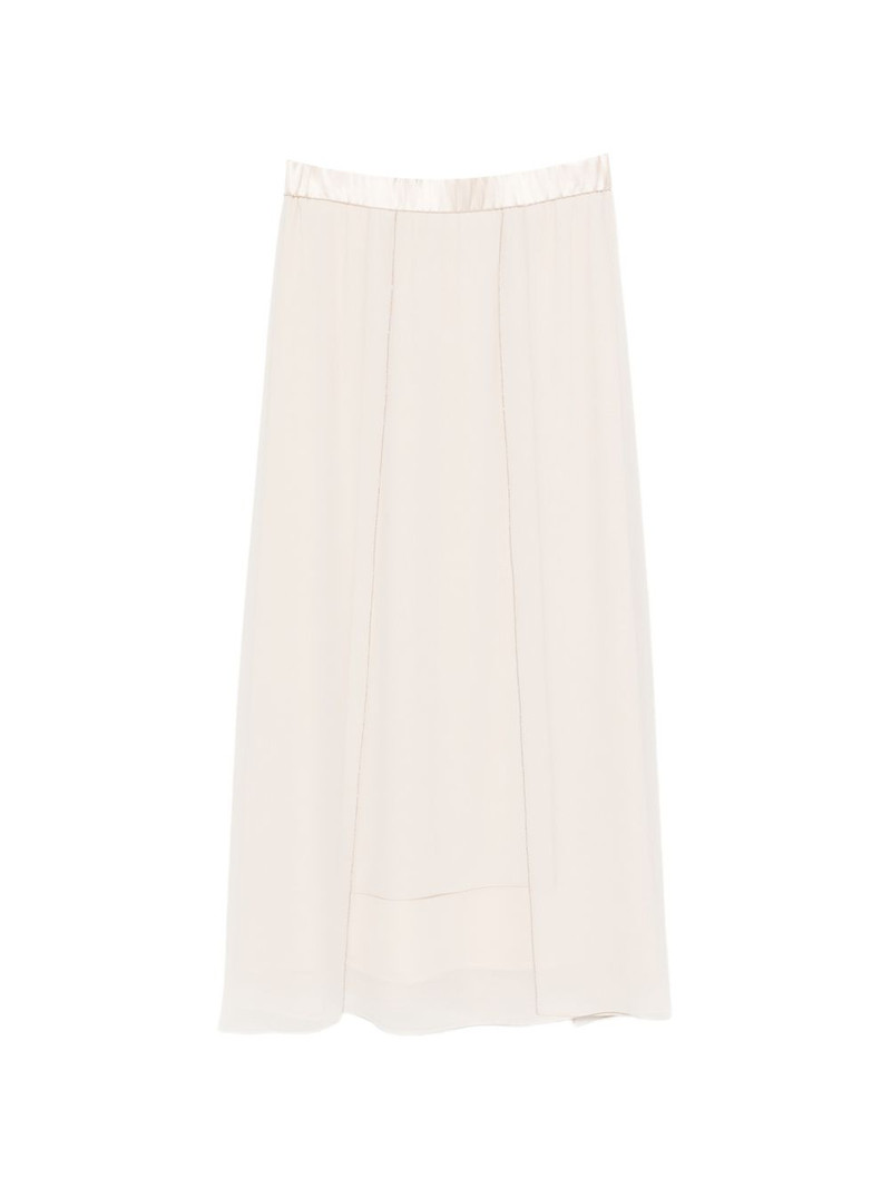 elasticated-waistband maxi skirt 1