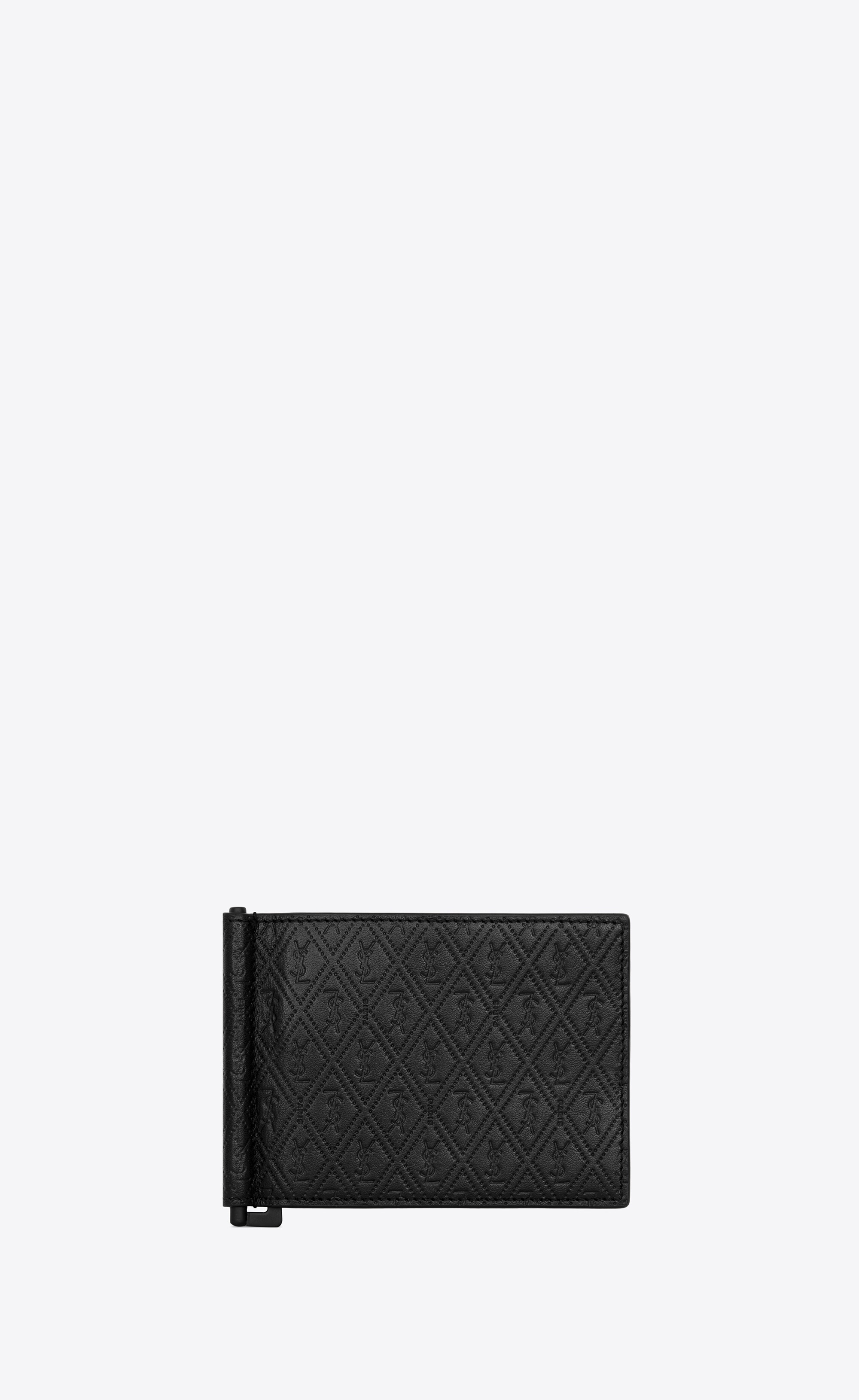 le monogramme all over bill clip wallet in embossed smooth leather - 1