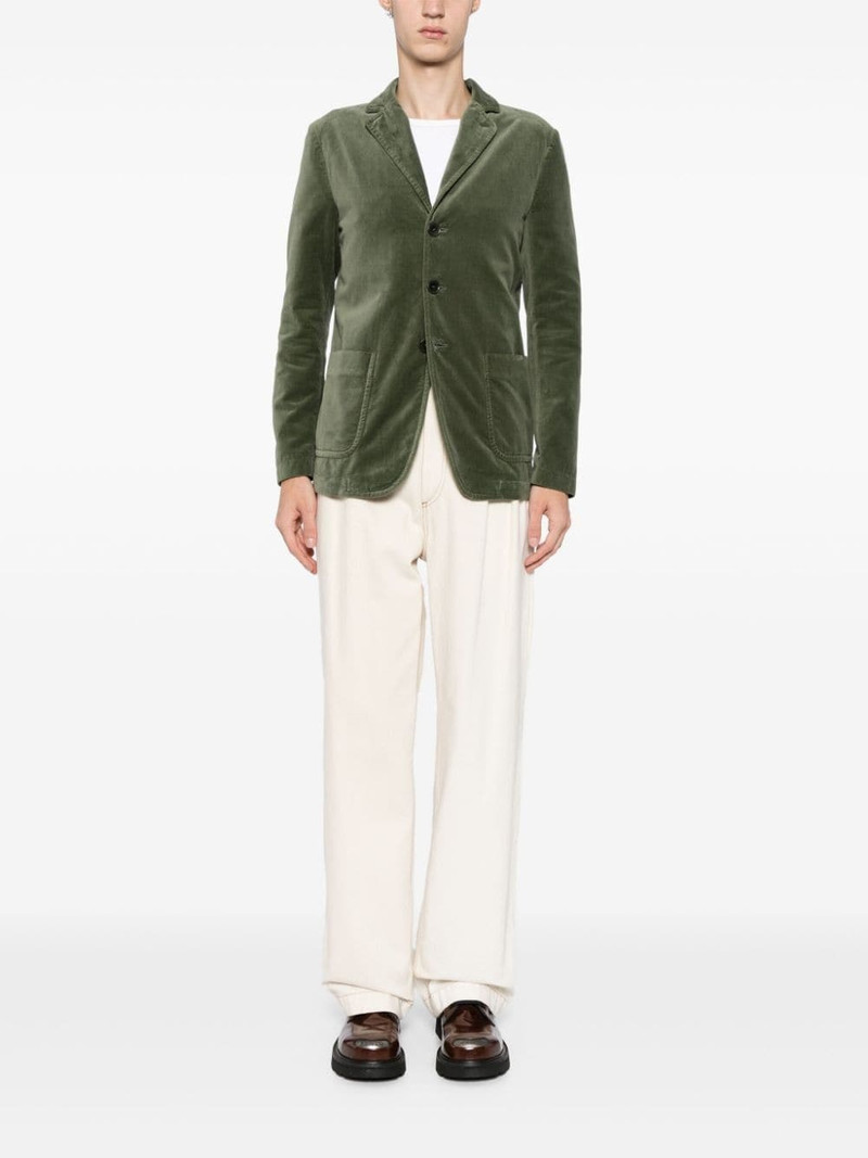 Aspesi velvet single-breasted blazer outlook