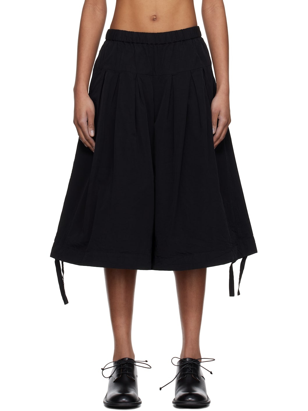 Black Pli Shorts - 1