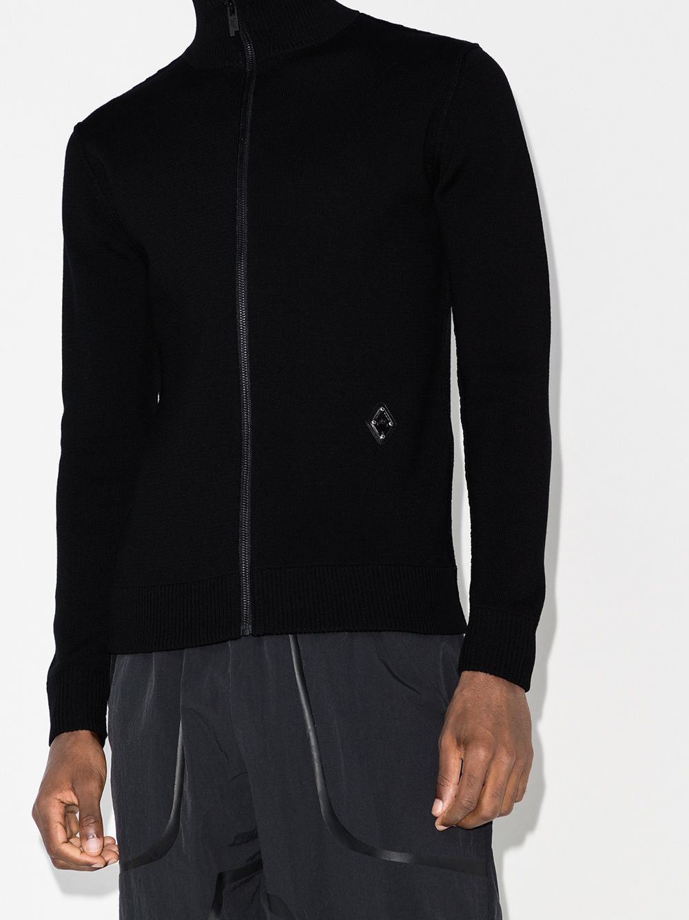 high-neck front-zip jumper - 2