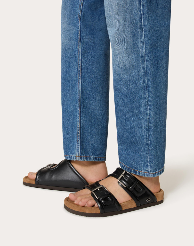 Valentino FUSSFRIEND CALFSKIN LEATHER SLIDE SANDAL outlook