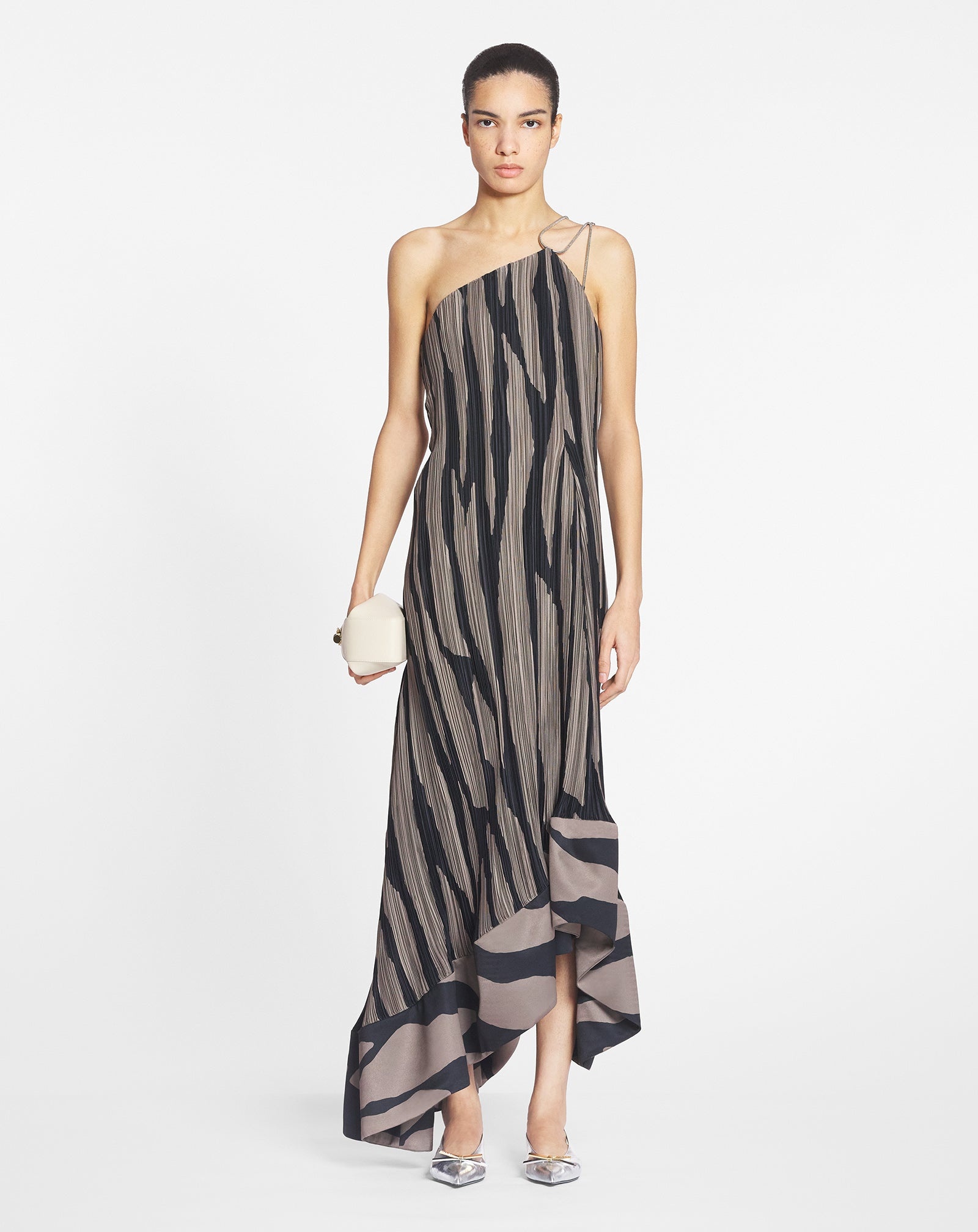 ASYMMETRICAL CASCADE-EFFECT DRESS - 2