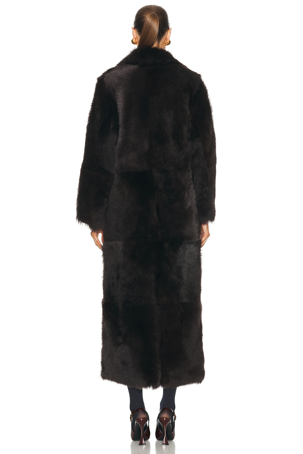 For Fwrd Evita Extra Long Coat - 3