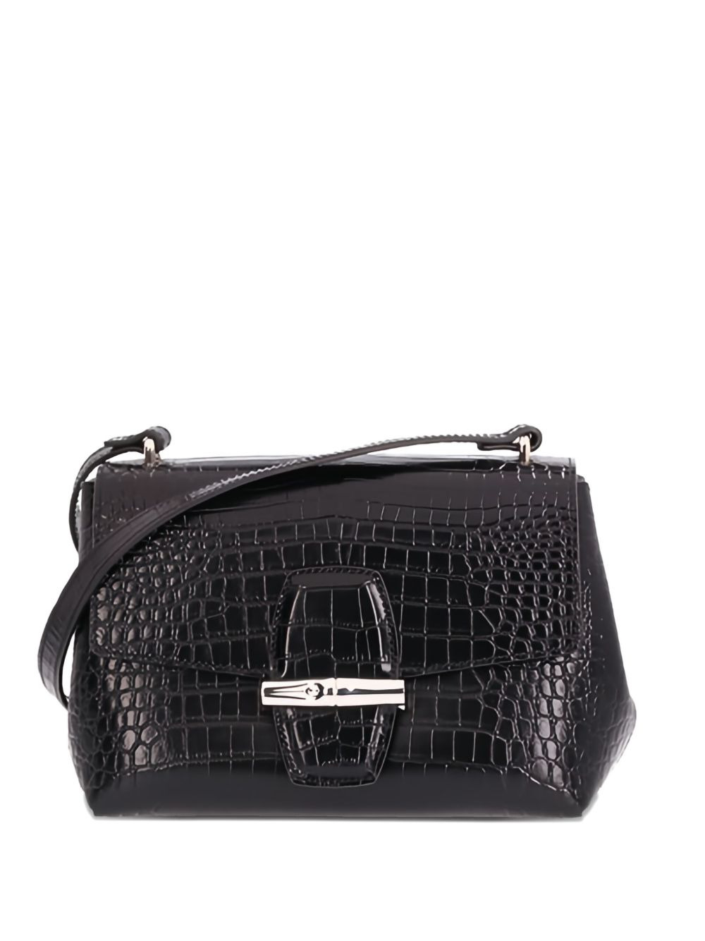 Roseau crocodile-effect cross body bag - 1