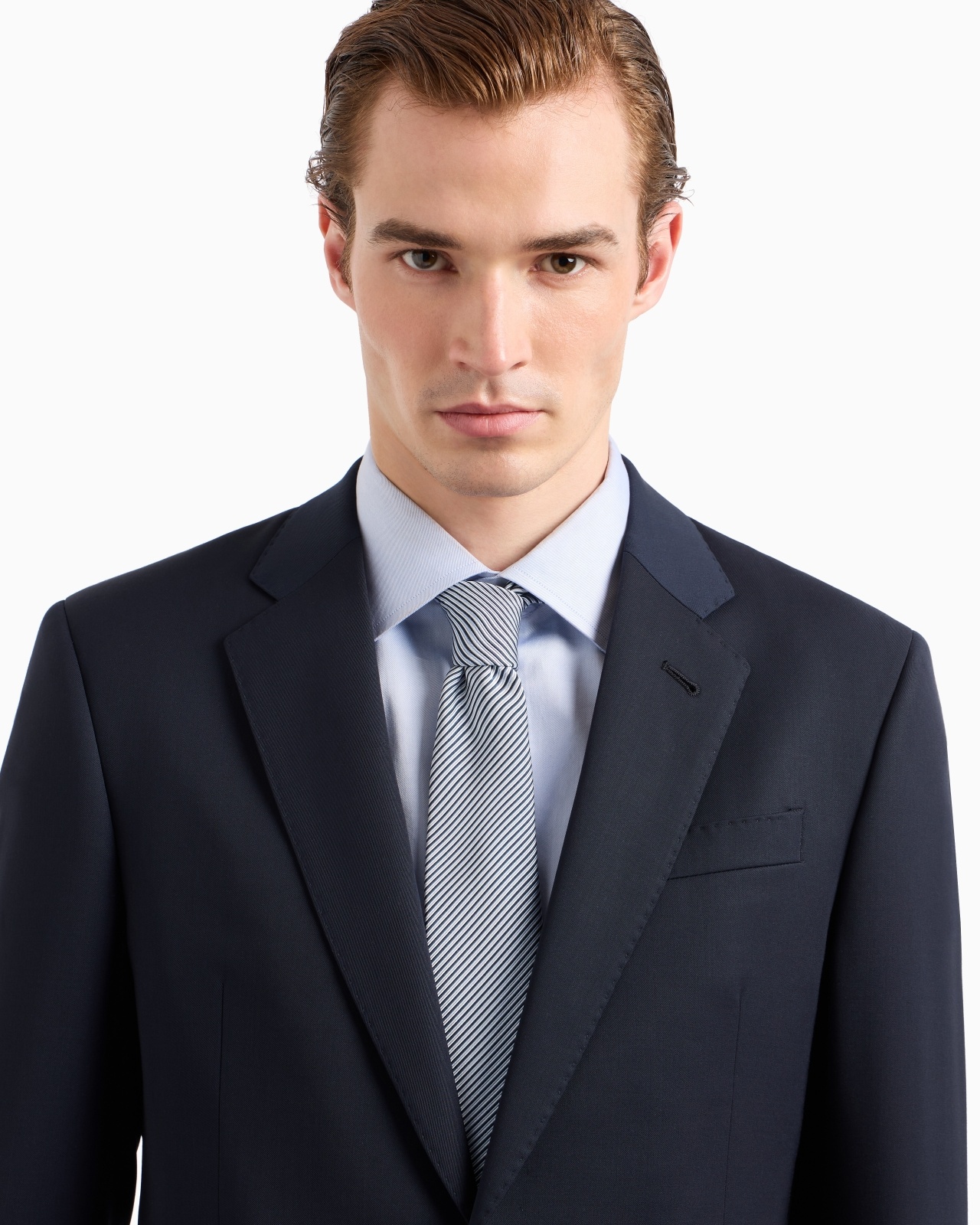PURE SILK TIE WITH JACQUARD STRIPES - 3