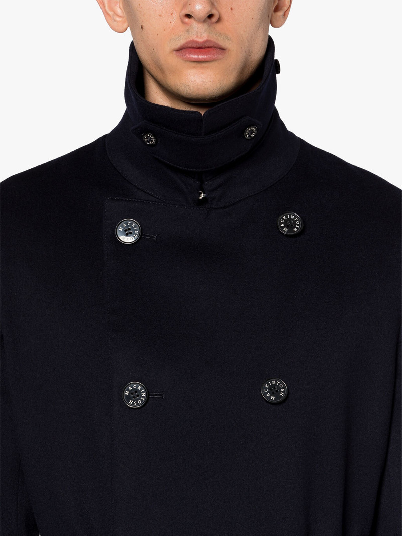 FETLAR NAVY RAIN SYSTEM WOOL SHORT TRENCH COAT 5