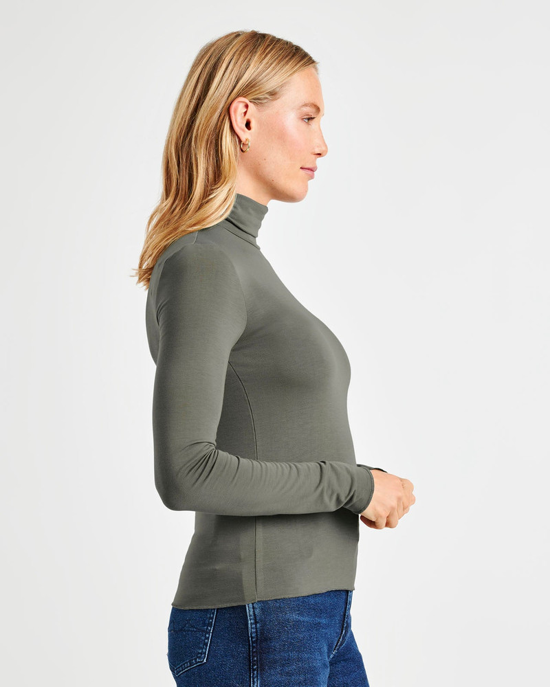Bamboo Blend Long Sleeve Turtleneck 4