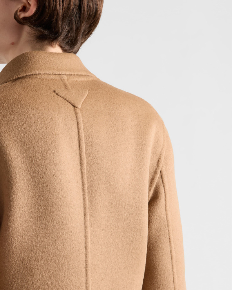 Single-breasted cashgora coat 3