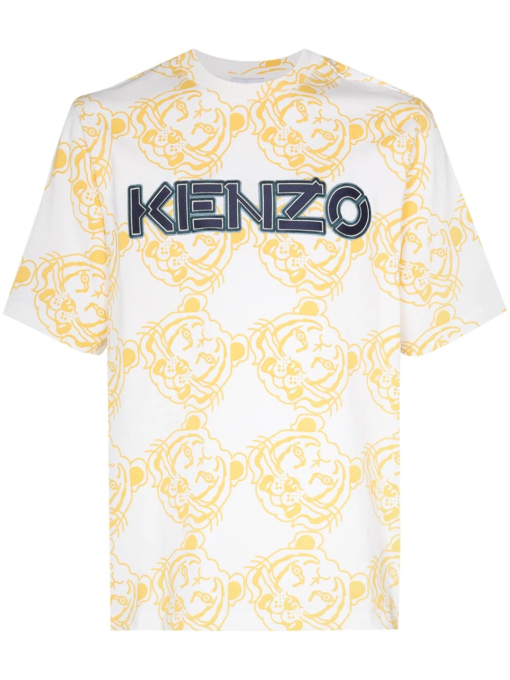 oversized logo pattern T-shirt - 1