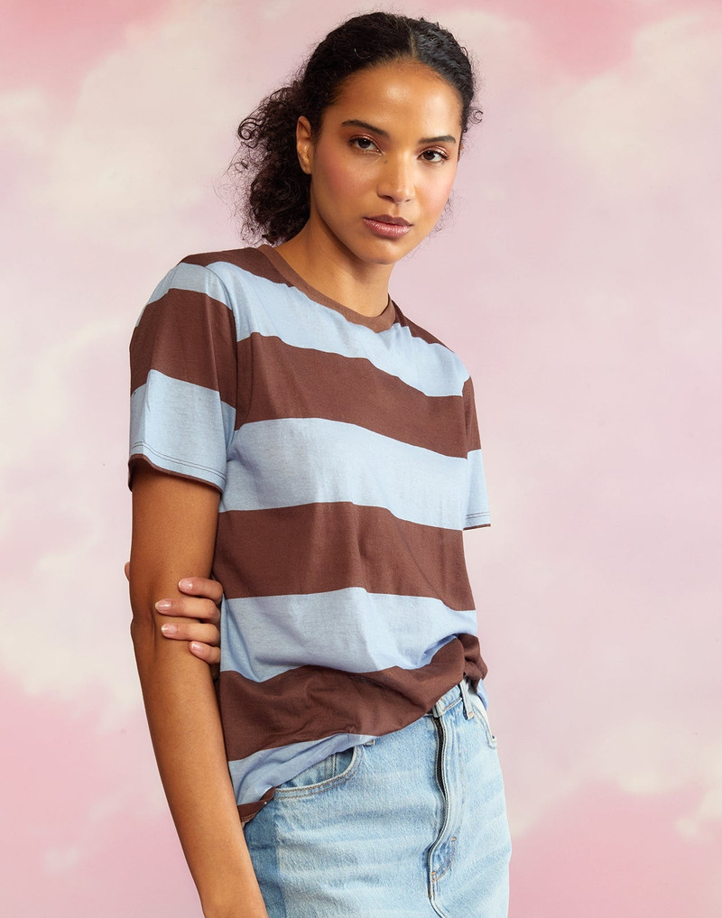 CYNTHIA ROWLEY Everyday Striped Tee outlook