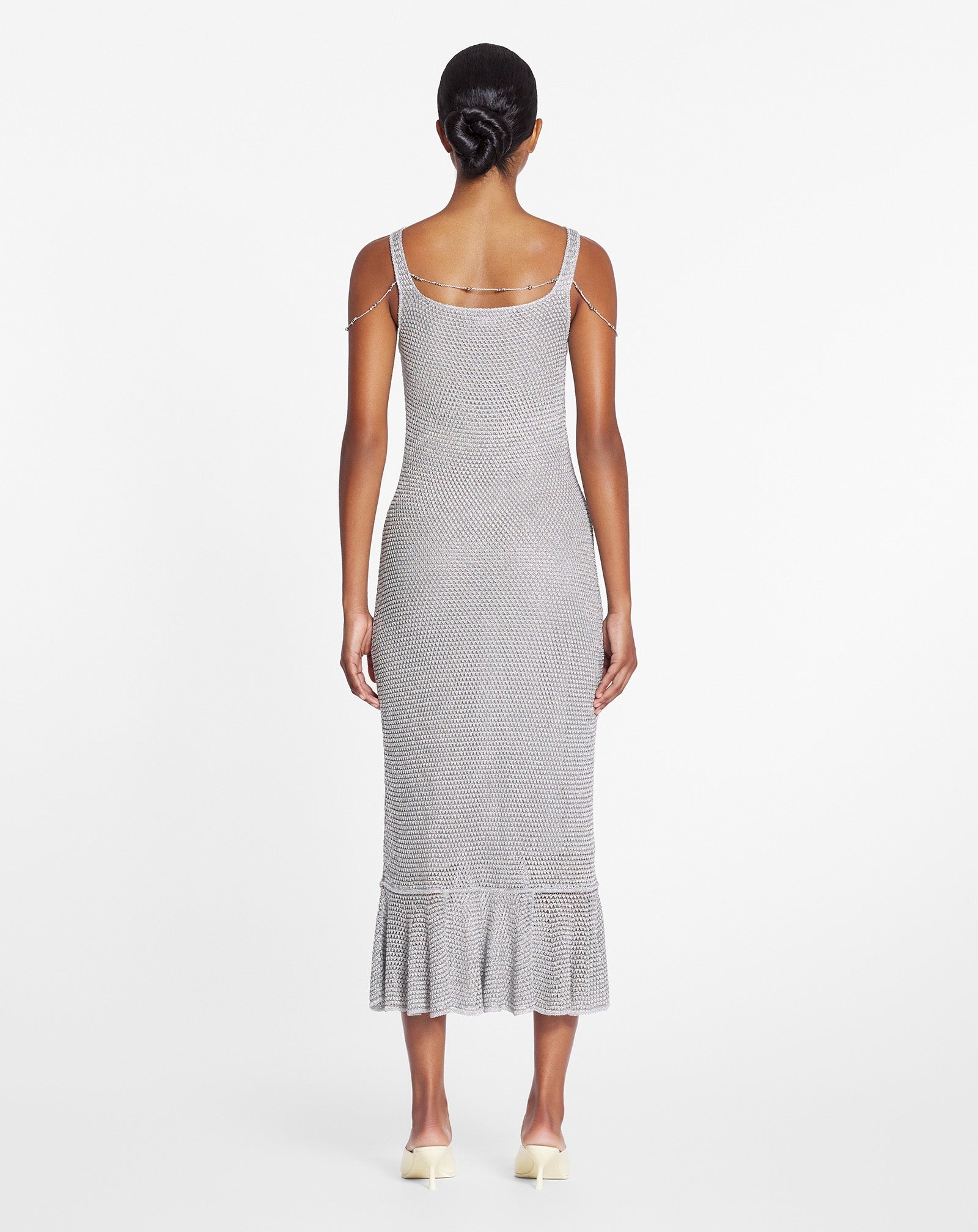 LONG SLEEVELESS DRESS - 4