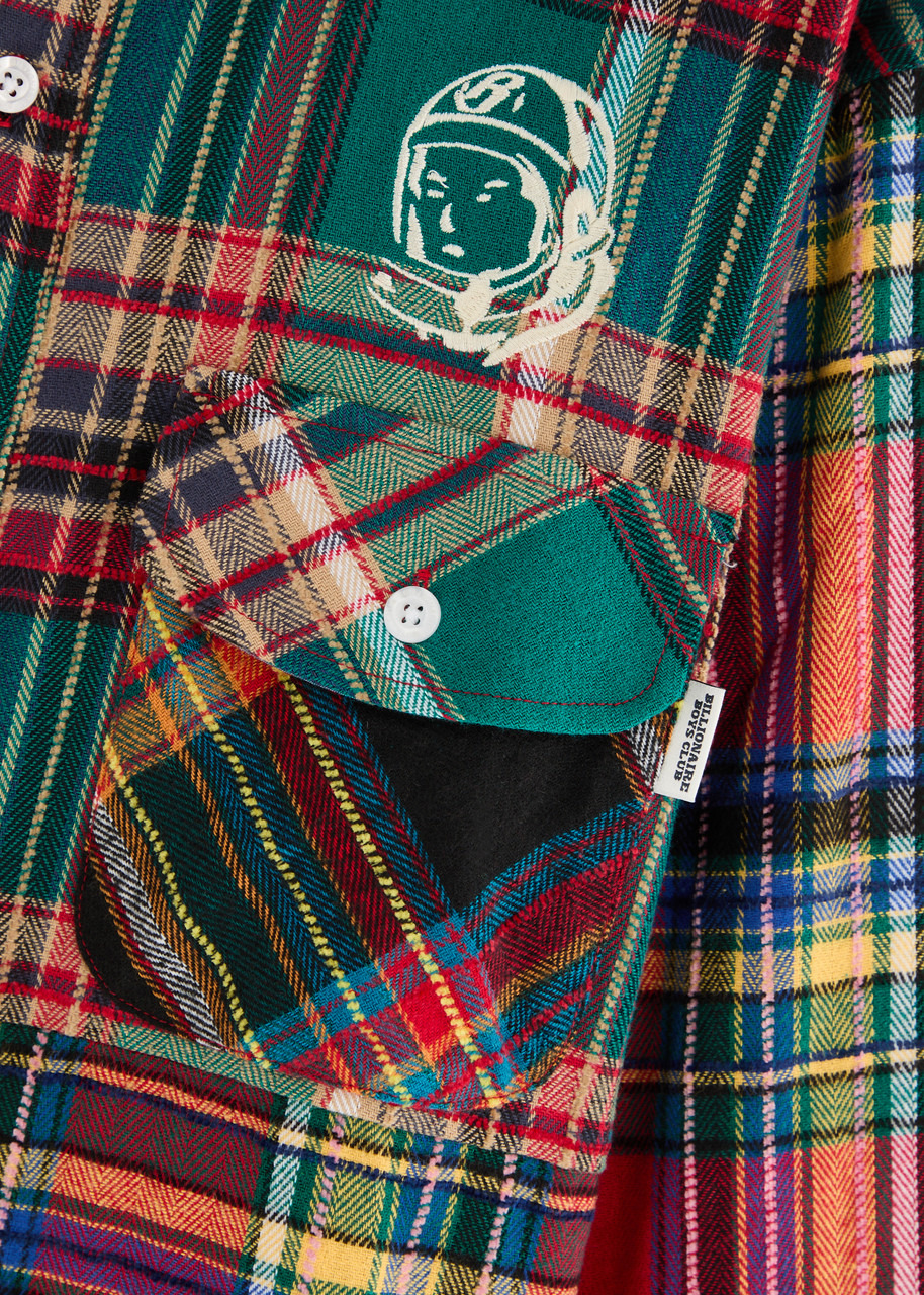 Billionaire Boys Club Plaid Logo-embroidered Flannel Shirt - 5