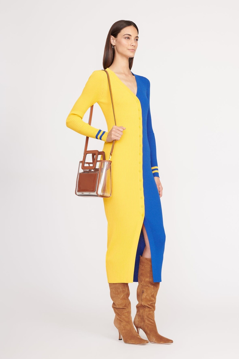 STAUD STADIUM MINI SHIRLEY BAG CLEAR TAN 4