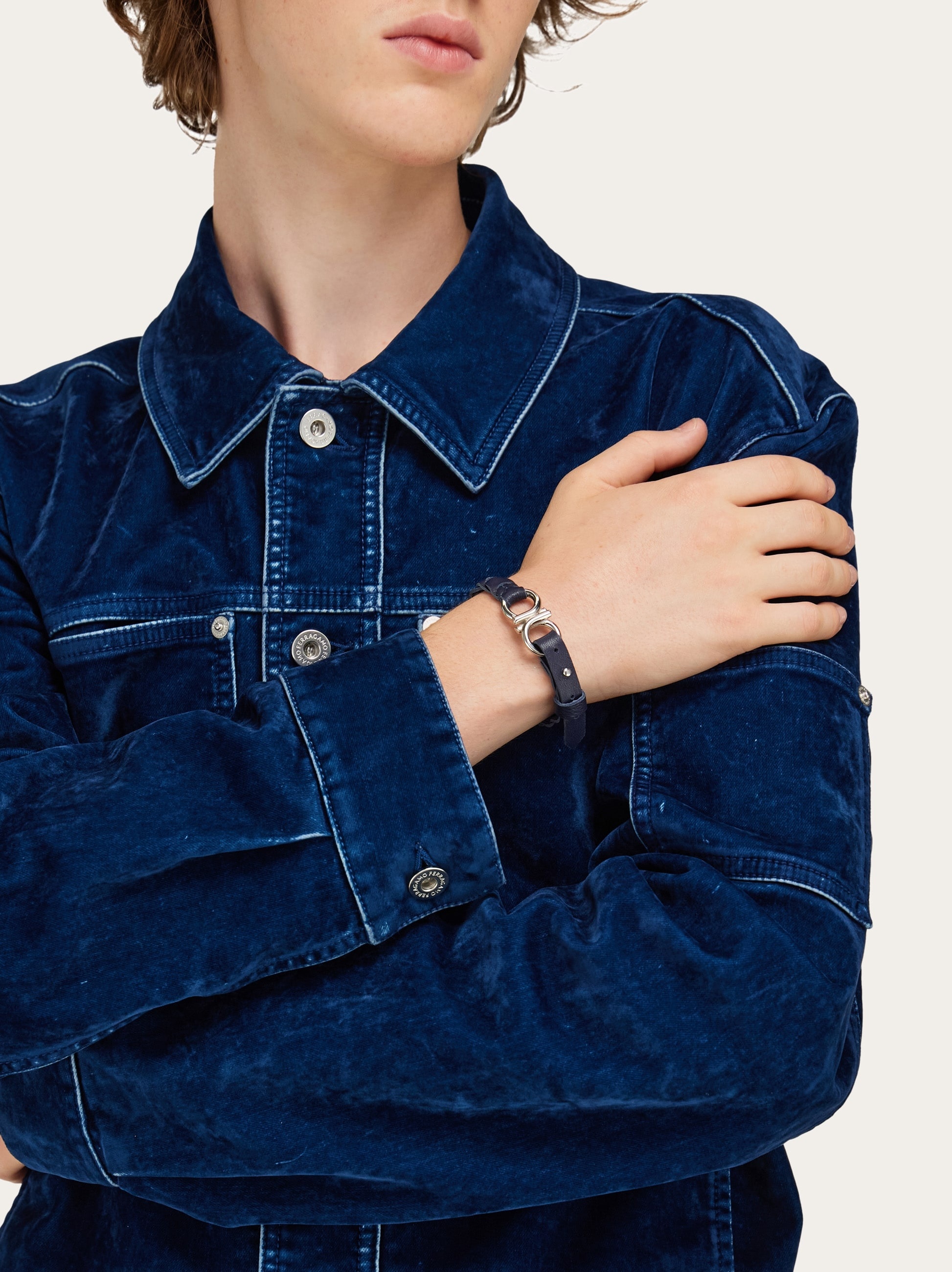 Braided Gancini bracelet - 3