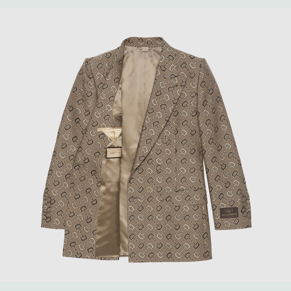 GUCCI Maxi Horsebit cotton jacket | REVERSIBLE