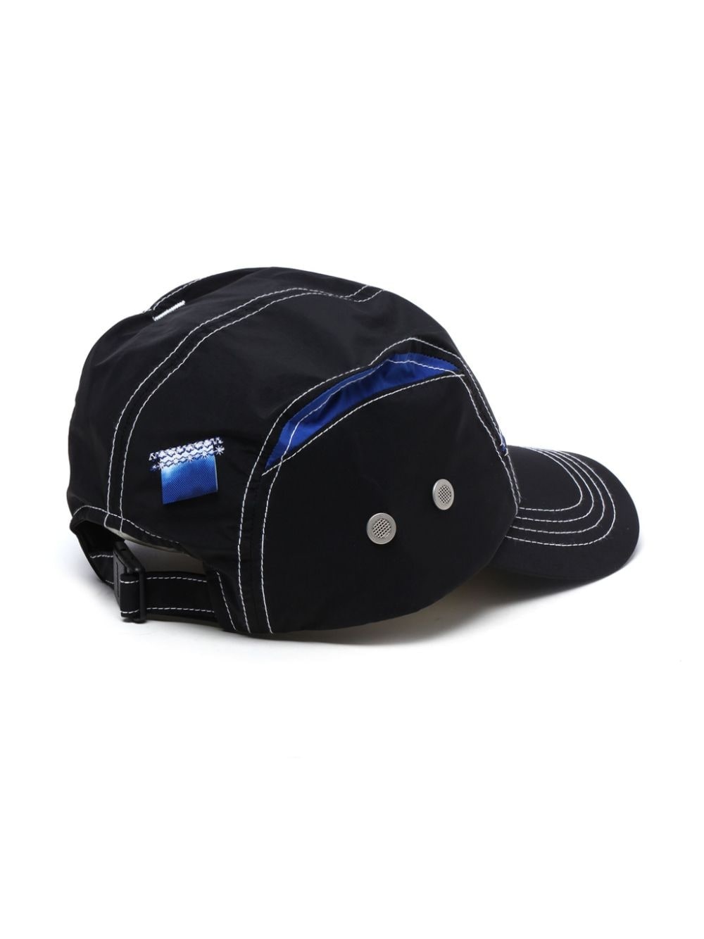 colour-block panelled cap - 3