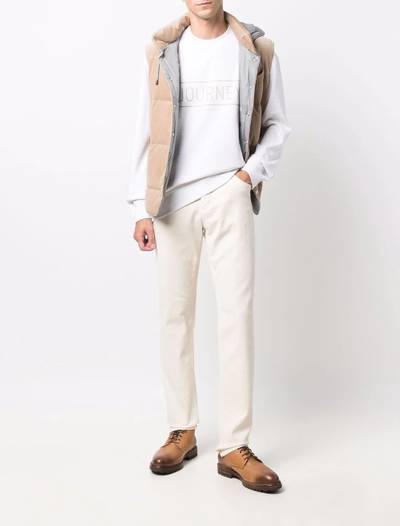 Brunello Cucinelli drawstring hooded gilet outlook