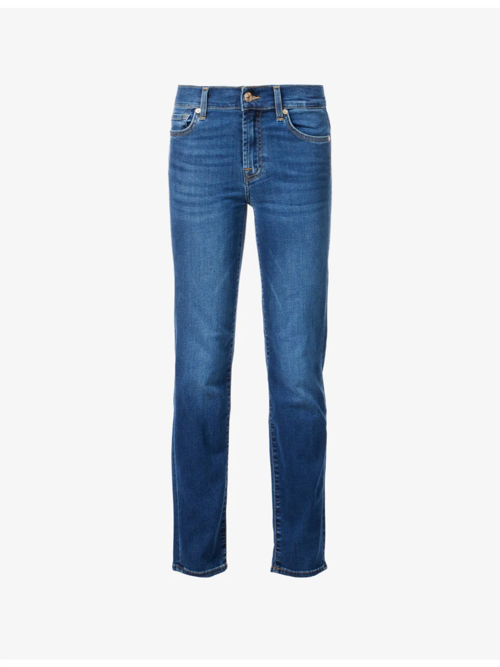 Roxanne slim-fit mid-rise stretch-denim jeans - 1