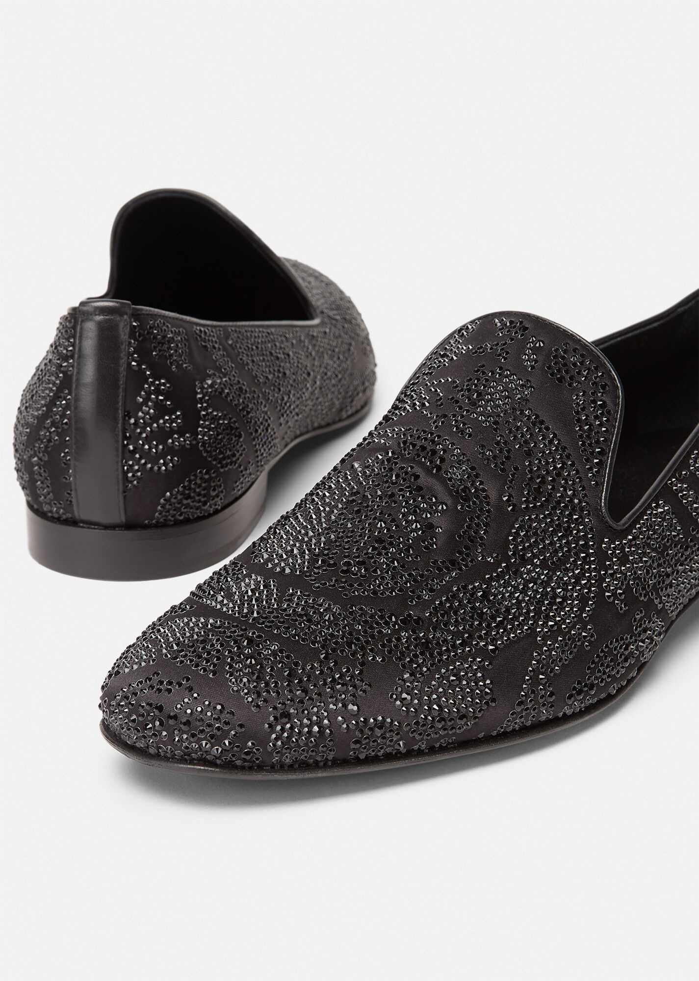 Barocco Silhouette Crystal Slippers - 4