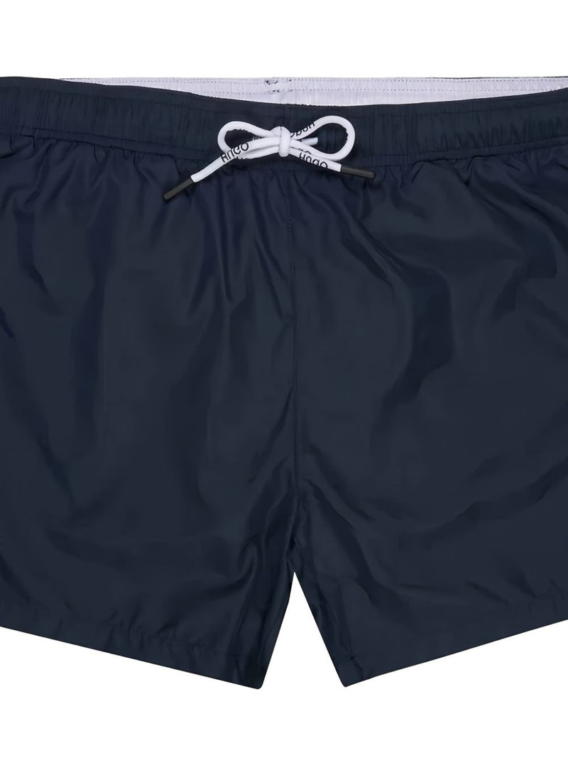 HUGO logo-plaque swim shorts outlook
