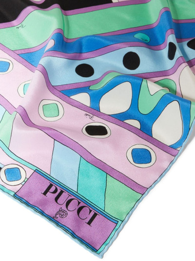 PUCCI Vivara-print silk scarf outlook