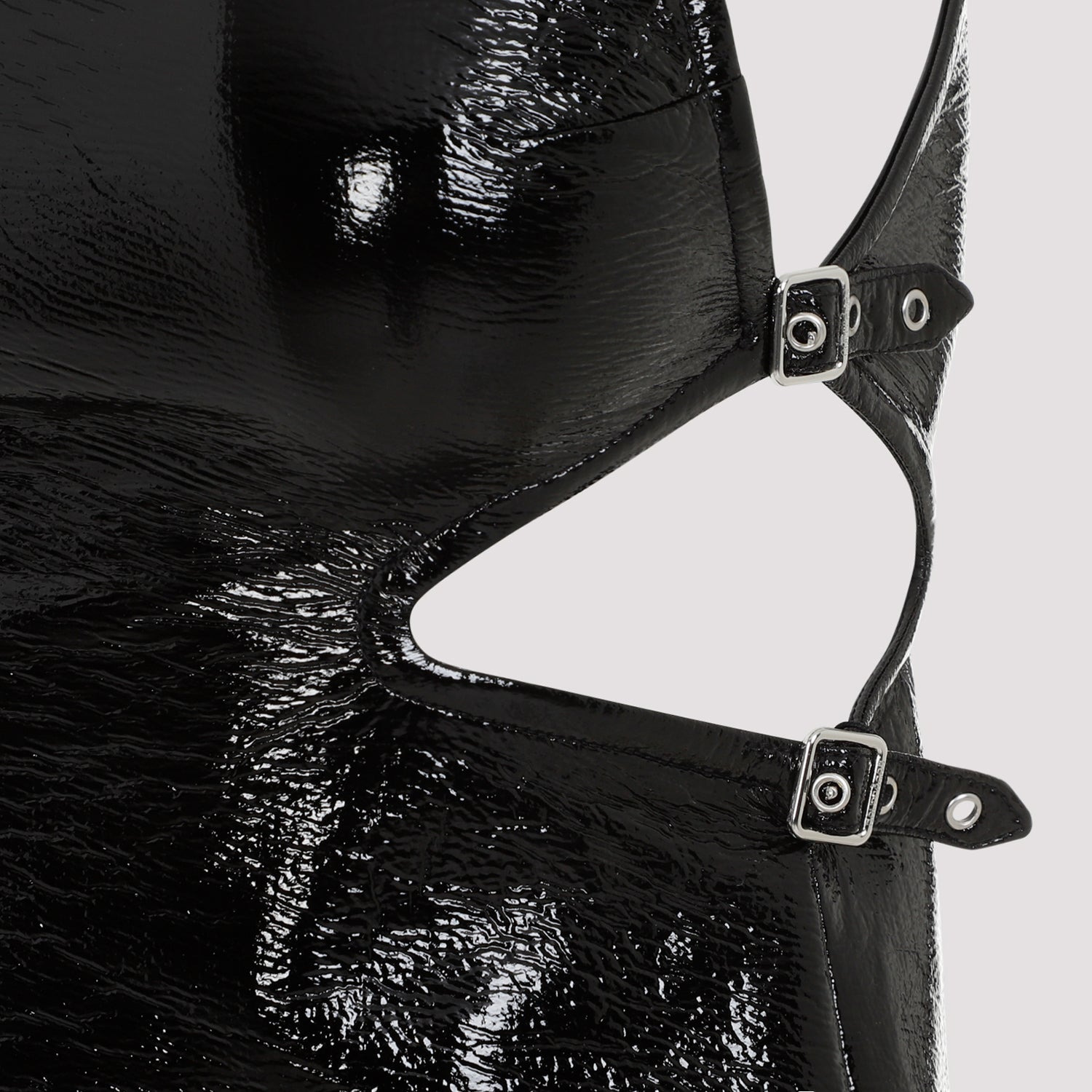 Courreges Slash Buckle Vinyl Dress Women - 4