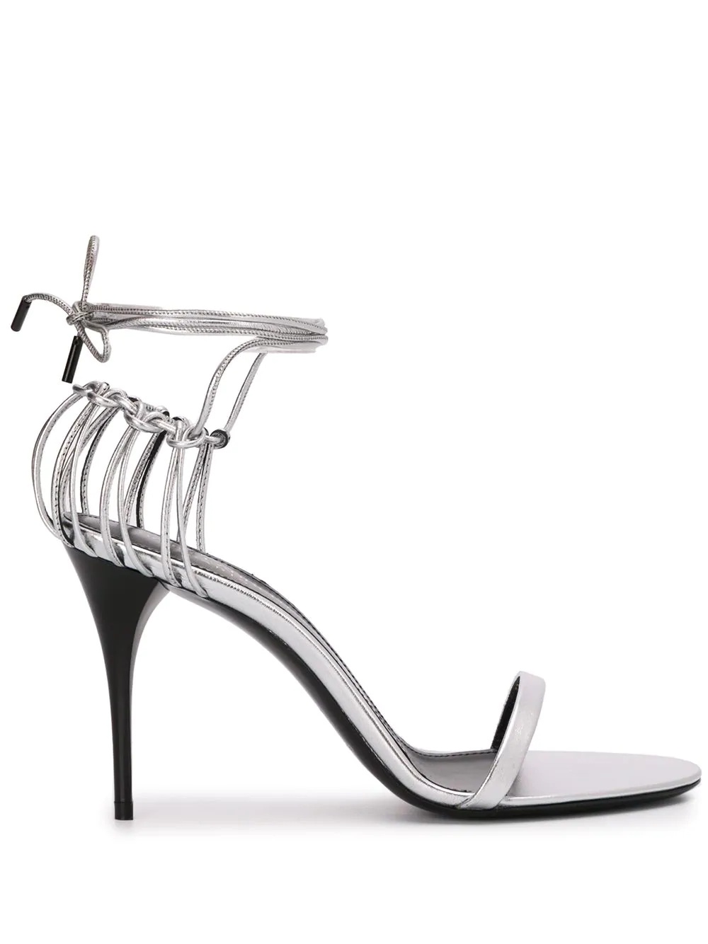 metallic Lexi 100mm sandals - 1