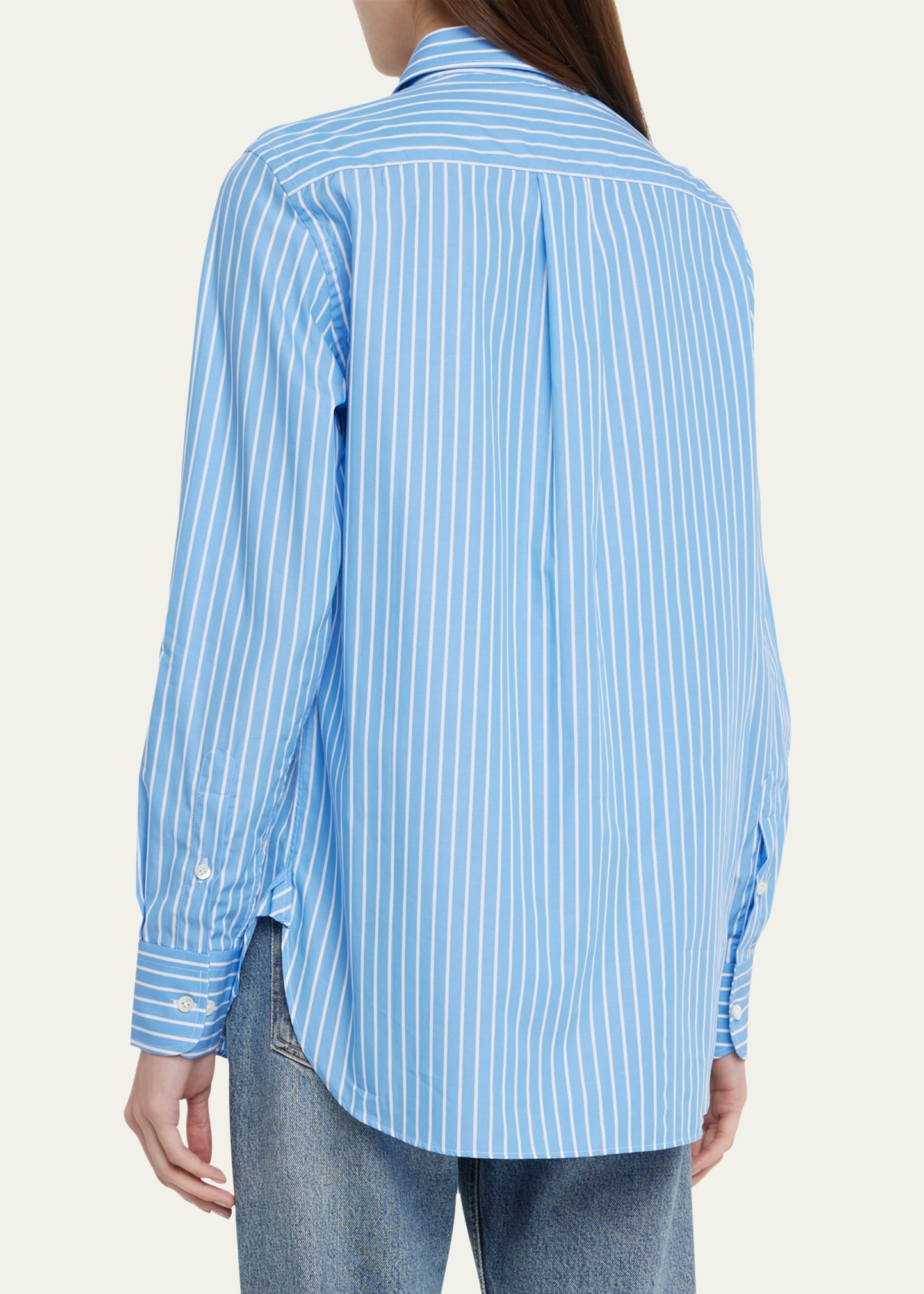 Stripe Classic Button-Up Cotton Shirt - 3