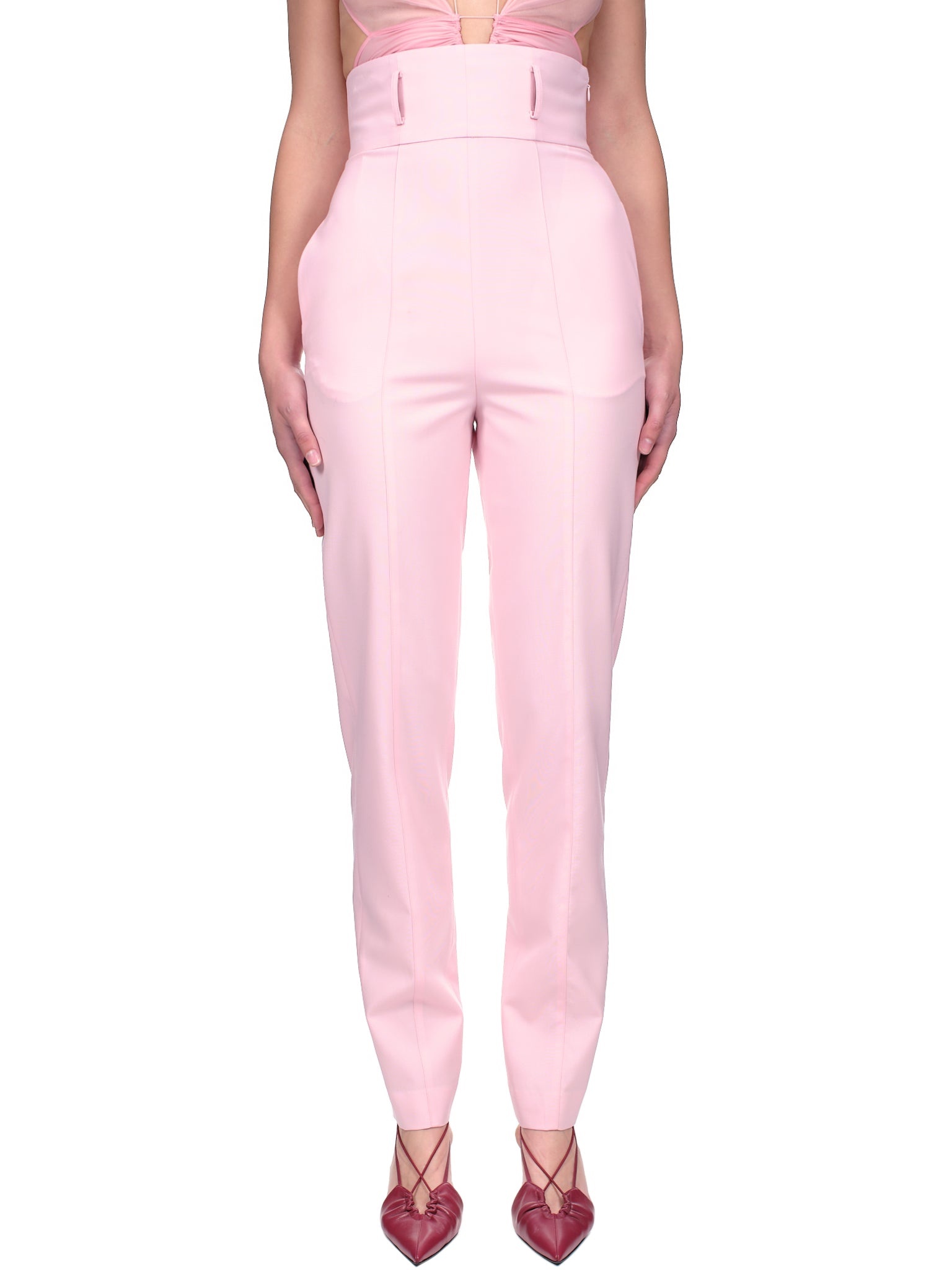 Tapered Leg Trousers - 1