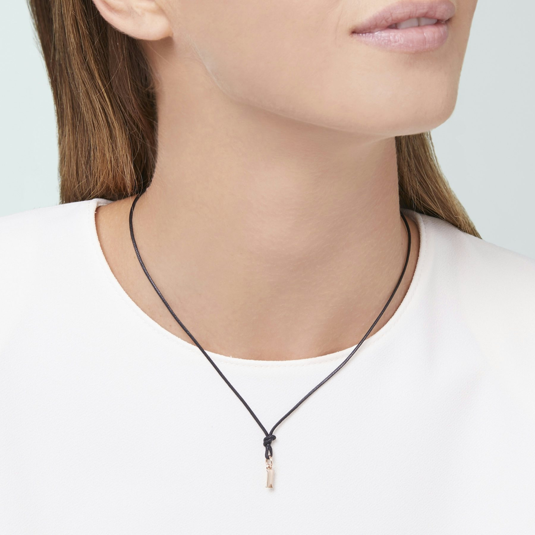 ROSE GOLD LETTER I CHARM - 2