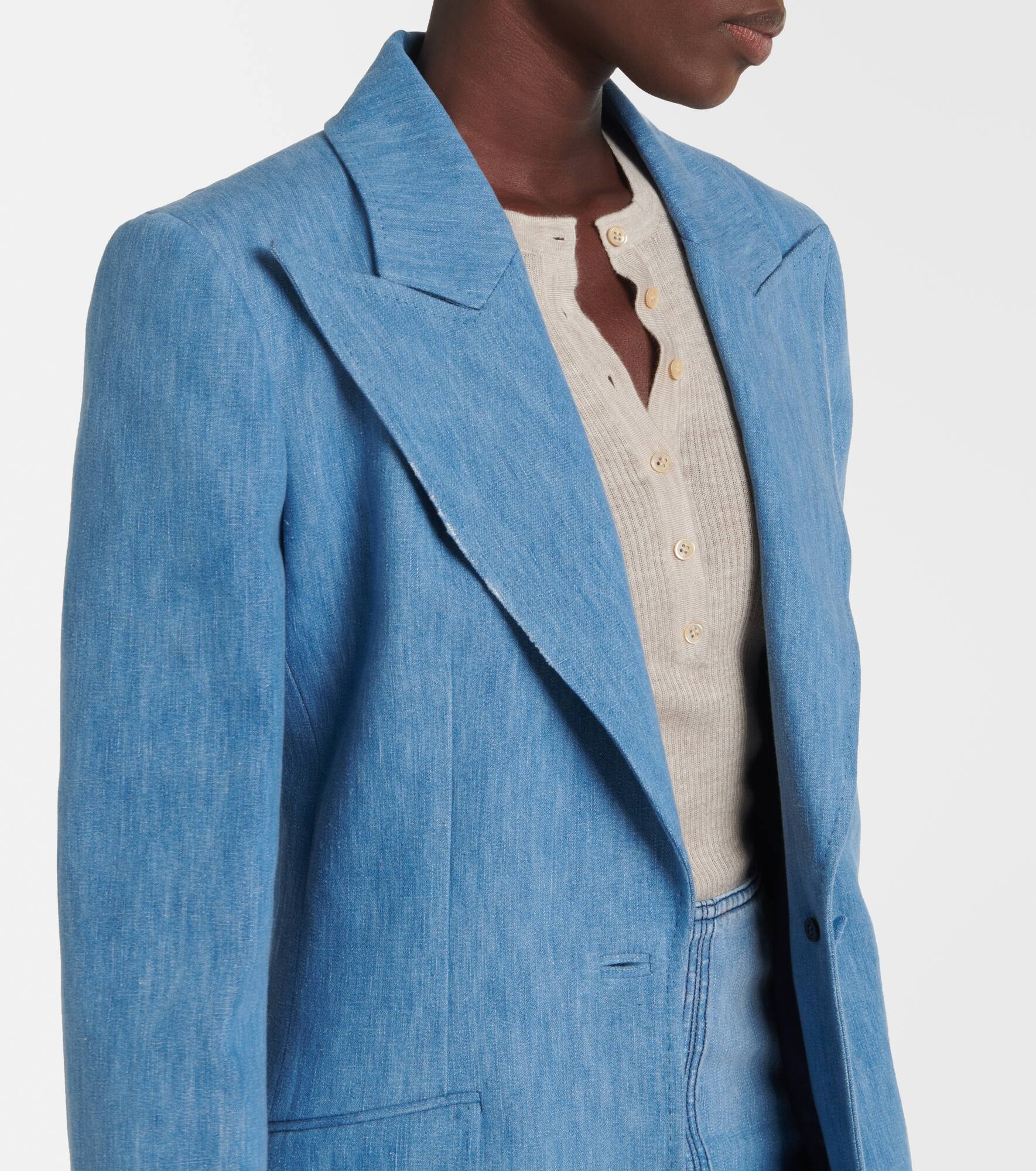 Leiva denim blazer - 4