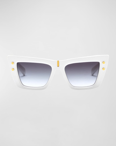 Balmain B-Eye Gradient Acetate Cat-Eye Sunglasses outlook