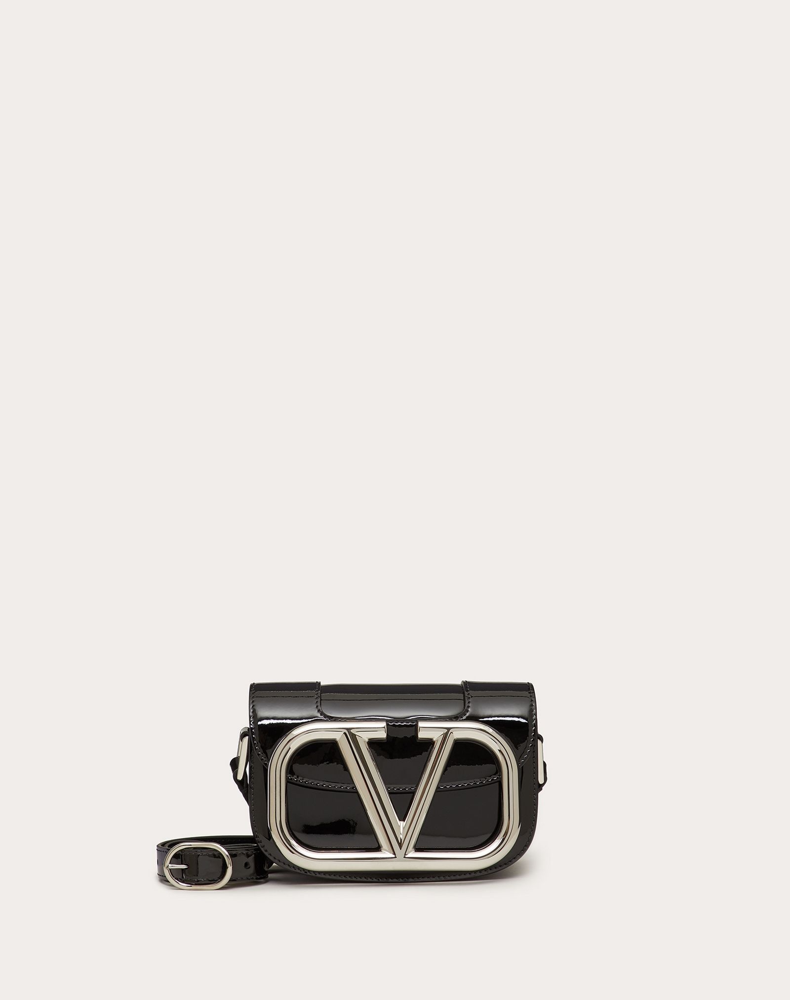 Small Supervee Patent Crossbody Bag - 1