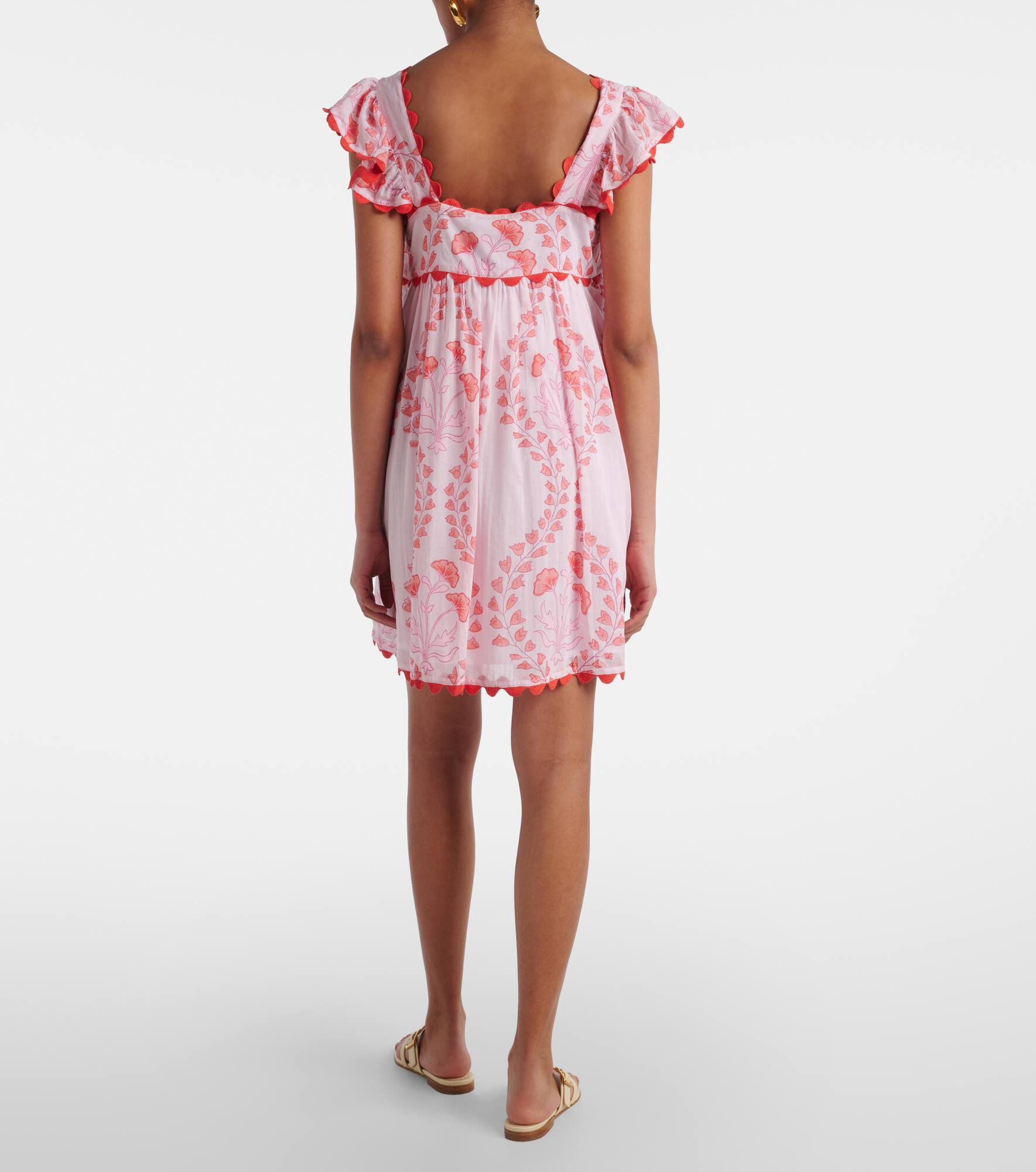 Printed cotton minidress - 3