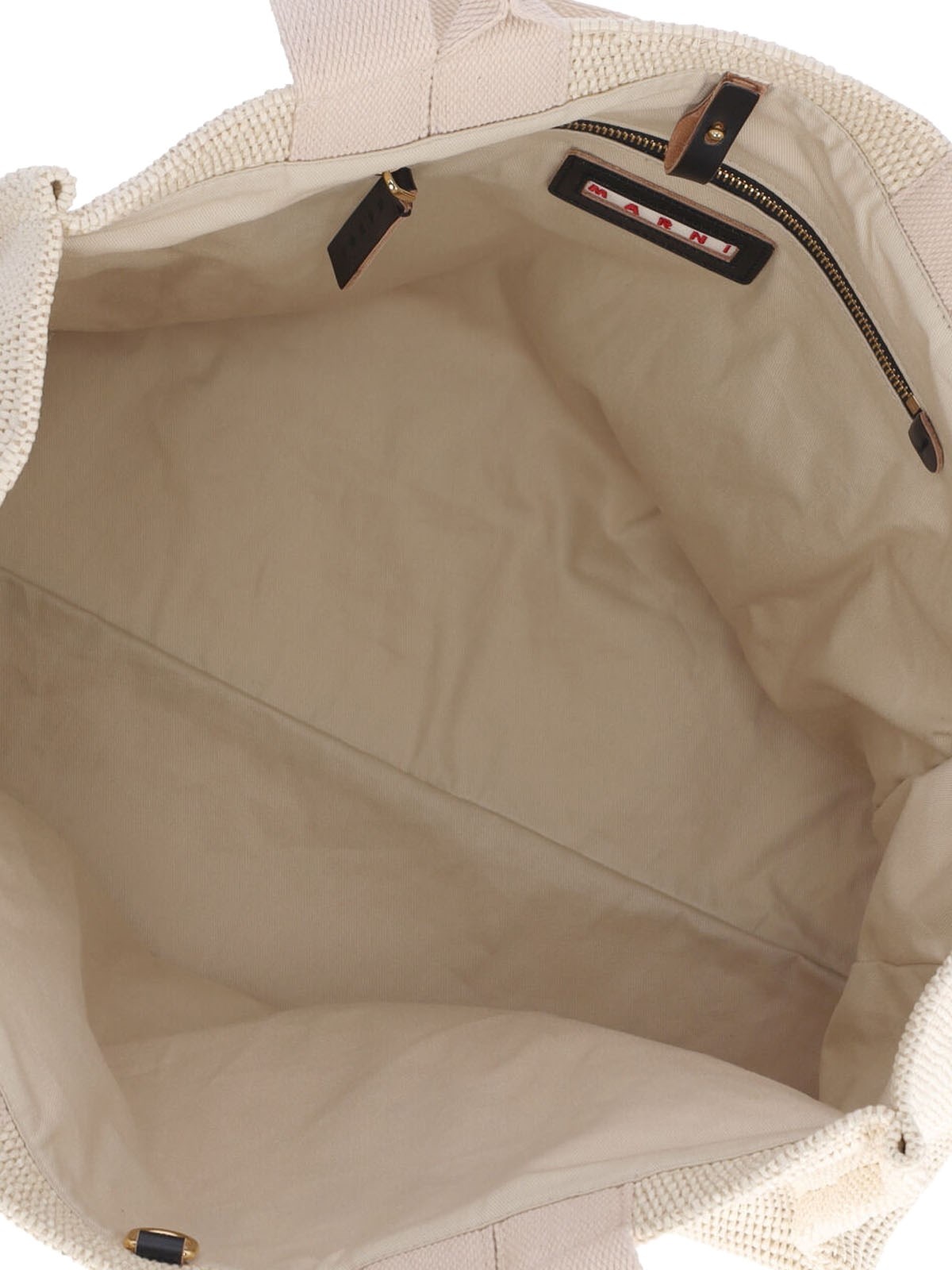 Marni 'EAST/WEST' LARGE TOTE BAG | sugar | REVERSIBLE