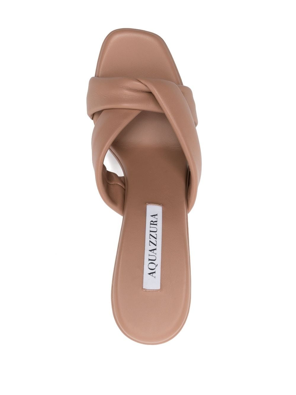 Amore 95mm twisted leather mules - 4