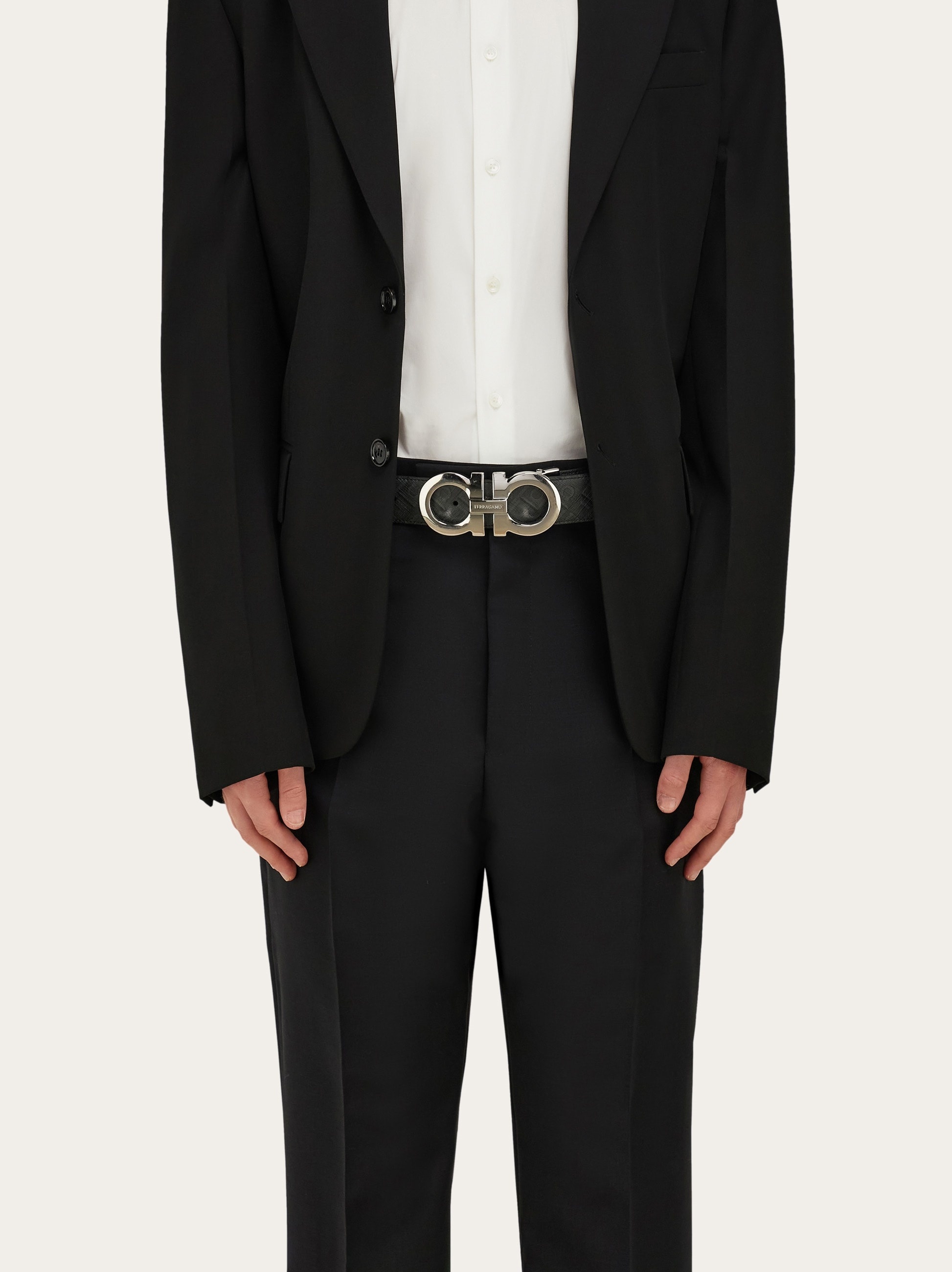 Reversible and adjustable Gancini belt - 4