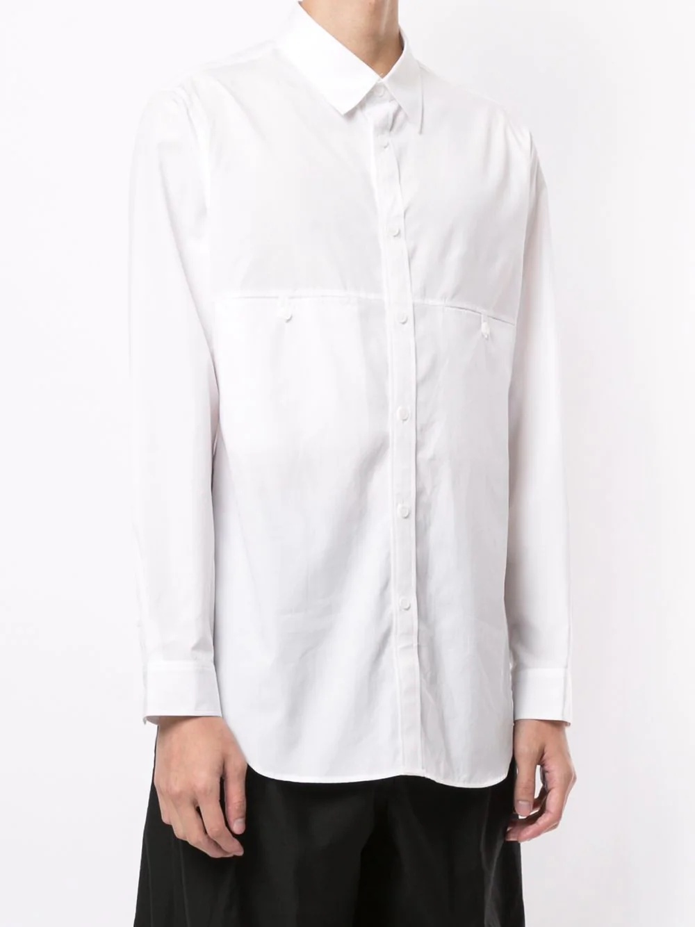 long curved-hem shirt - 3