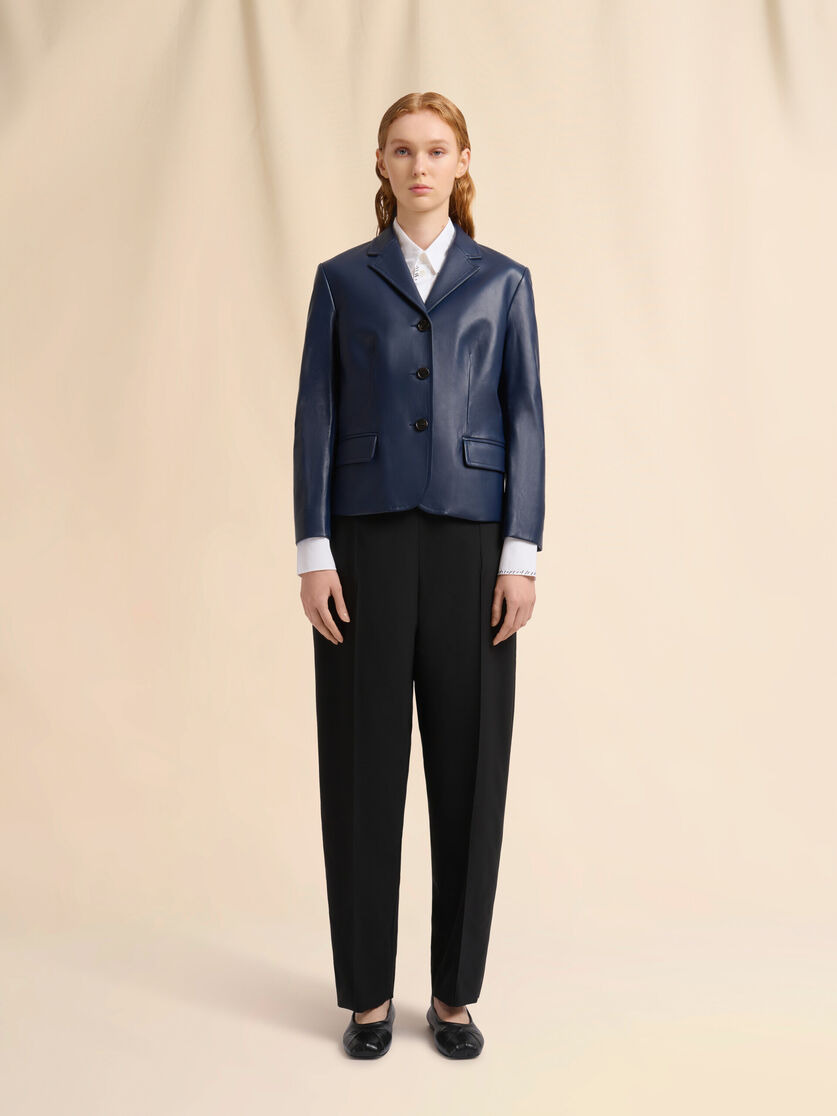 BLUE NAPPA JACKET - 2