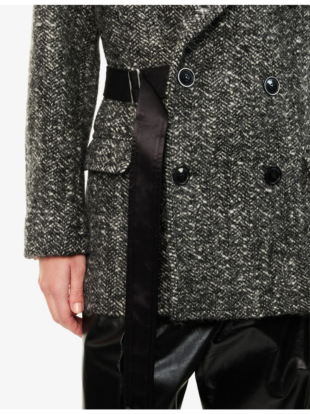 Atrium Ezzia Double-Breasted Wool-Blend Jacket - 5