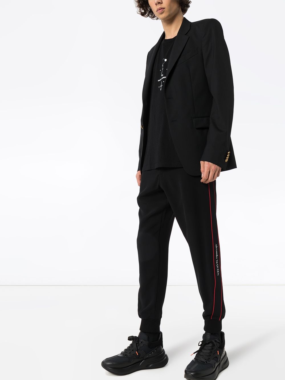 LOGO TAPE TRACK PANTS - 2
