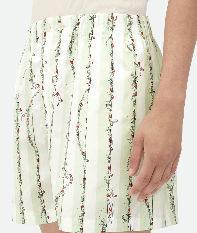 Printed Cotton Shorts 4